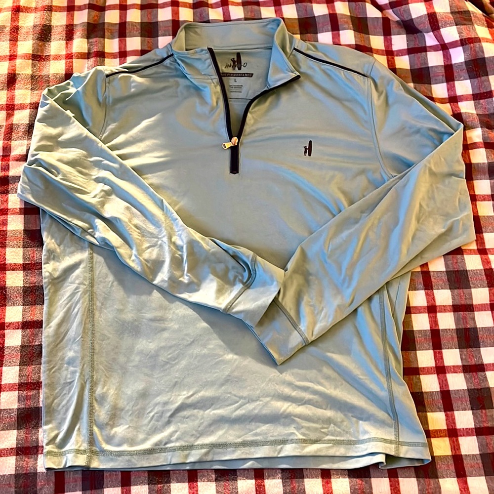 Men's Large Johnnie-O 1/4 Zip Pullover Green